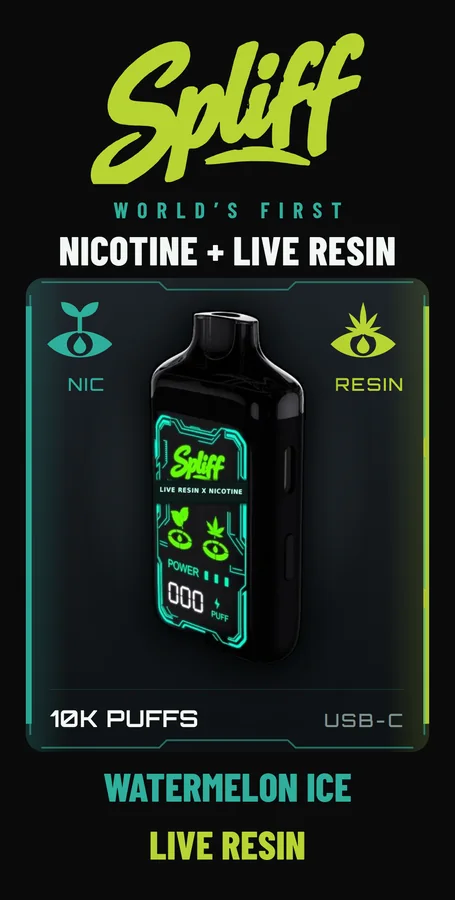 Spliff unit box front, SPL-005 Watermelon Ice / Live Resin