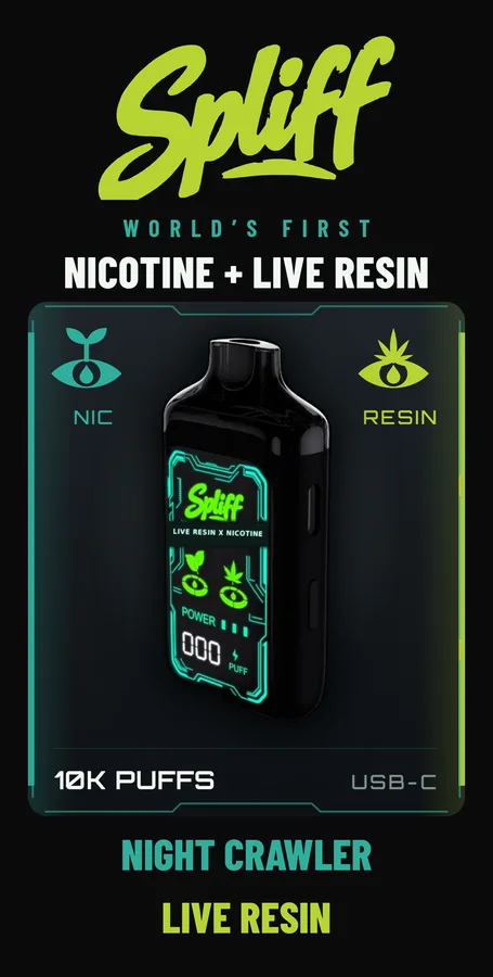 Spliff unit box front, SPL-006 Night Crawler / Live Resin