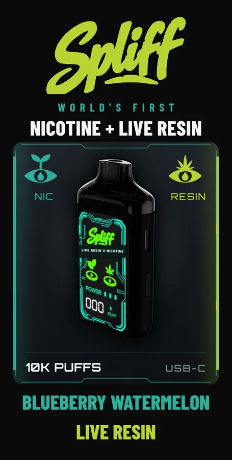 Spliff unit box, SPL-007 Blueberry Watermelon / Live Resin — front panel